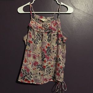 American Eagle floral sheer tank top